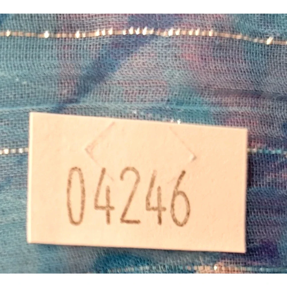 Creations Tropical Swim Cover Up Womens One Size Blue Pink Coastal Beach Vac - Picture 14 of 14